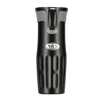 Black Thermal Cup, 500ml, Insulated Stainless Steel