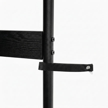 Black Towel Ladder with 4 Rungs & 5 Hooks