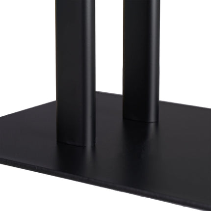 Black Towel Rack with 2 Bars