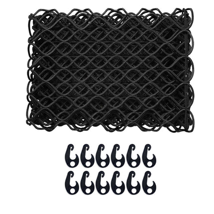 Black Trailer Net, 1.5 x 2.7 m, Durable PP Plastic
