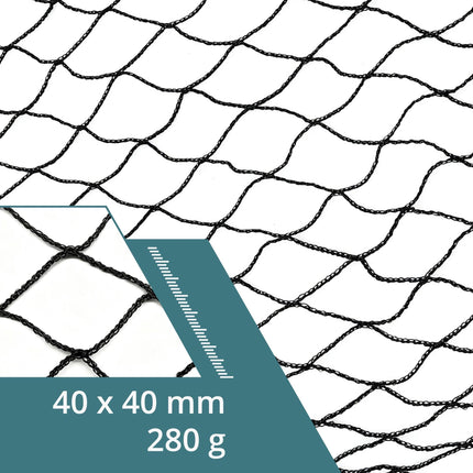 Black Trailer Net, 1.5 x 2.7 m, Durable PP Plastic