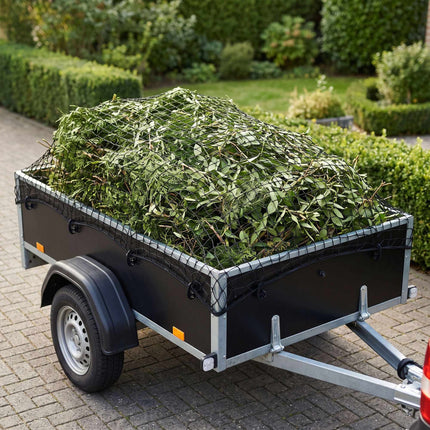 Black Trailer Net, 1.5 x 2.7 m, Durable PP Plastic