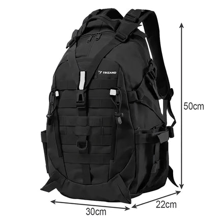 Schwarzer Militär-/Touristenrucksack Trizand 20534 