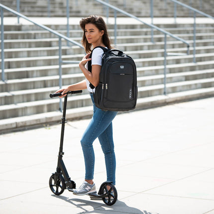 Black Urban Backpack, Durable, Spacious, Unisex