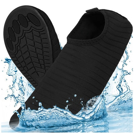 Schwarze Badeschuhe, Größe 42, rutschfest, schnelltrocknend