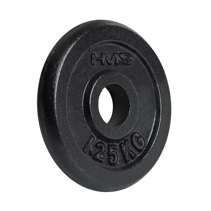 Schwarze Hantelscheibe 1,25 kg – Langlebiges Fitnessgerät