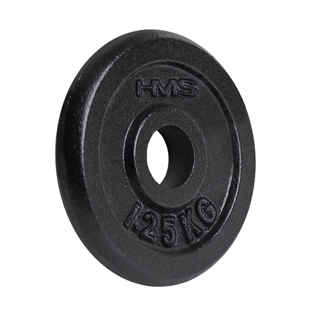 Zwarte gewichtsschijf 1,25 kg - Duurzame fitnessapparatuur