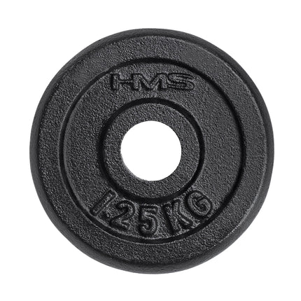 Schwarze Hantelscheibe 1,25 kg – Langlebiges Fitnessgerät