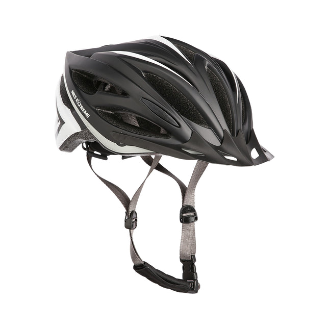 Schwarz-Weiß Helm, Größe M (53-58cm)