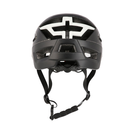 Black-White Size L Helmet, 55-61 cm