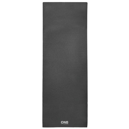 Schwarze Yogamatte, rutschfest, 6mm dick