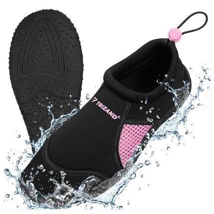 Schwarz-pinke rutschfeste Wasserschuhe, Größe 37