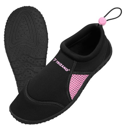 Schwarz-rosa Wasserschuhe, Größe 36, rutschfest, 5mm Sohle