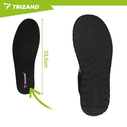 Schwarz-rosa Wasserschuhe, Größe 36, rutschfest, 5mm Sohle