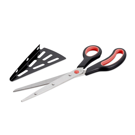 Coupe-pizza noir et rouge avec dispositif de levage