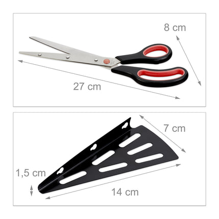 Coupe-pizza noir et rouge avec dispositif de levage