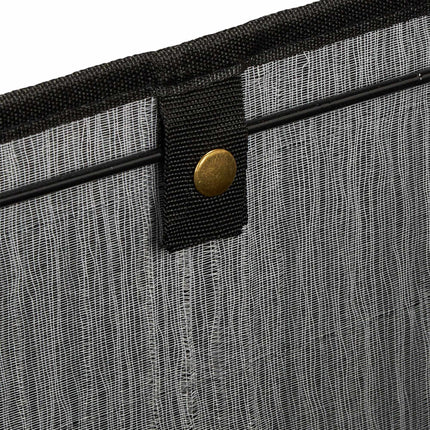 Black bamboo storage basket