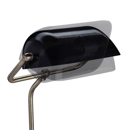 Schwarze Bankerlampe
