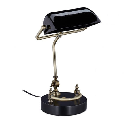 Schwarze Bankerlampe