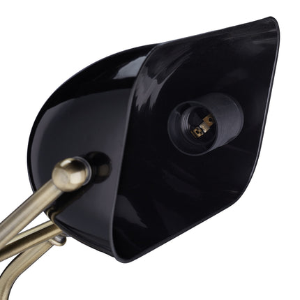 Schwarze Bankerlampe