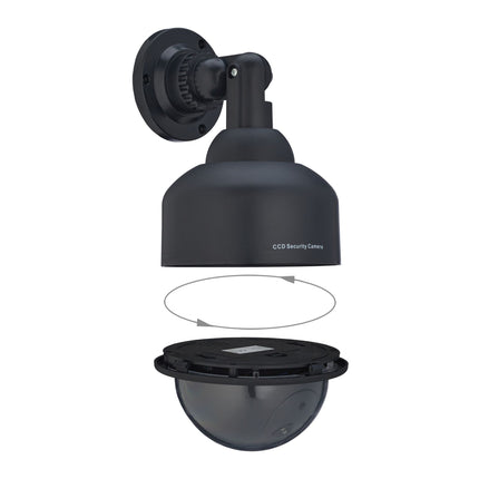 Schwarze Kamera-Attrappe, gewölbte Form, 2er-Set