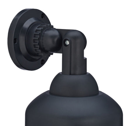 Schwarze Kamera-Attrappe, gewölbte Form, 2er-Set