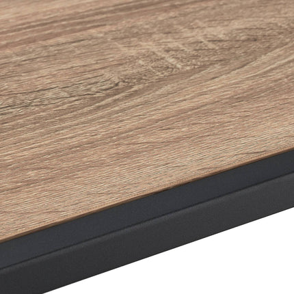 Table console noire avec 2 étagères