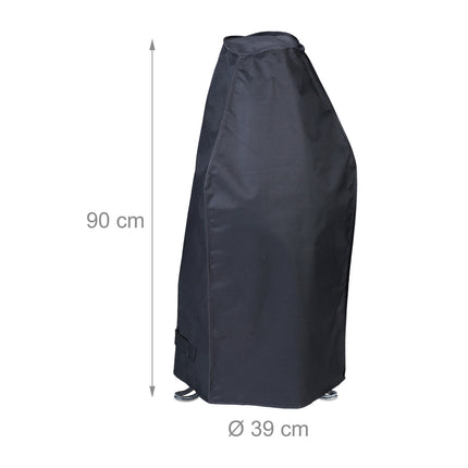 Housse noire pour poêle de terrasse 90 cm