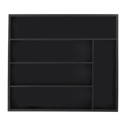 Black cutlery tray 5 compartments