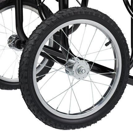 Schwarze Schlauchtrommel aus Metall
