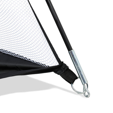 Black practice net for golf