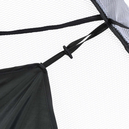 Black practice net for golf