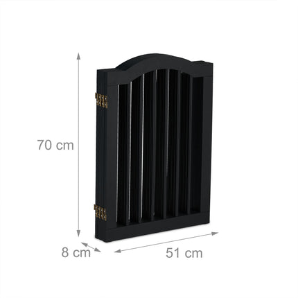 Portail de sécurité noir 70 cm