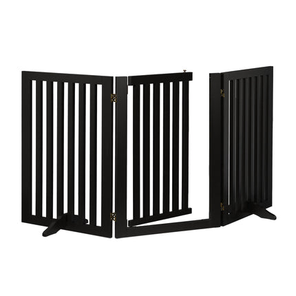 Černá bezpečnostní zábrana s dvířky 70 cm