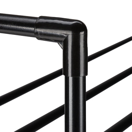 Black shoe shelf