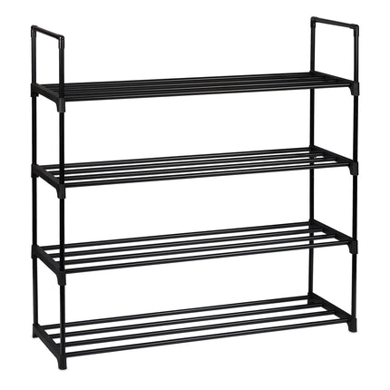Black shoe shelf