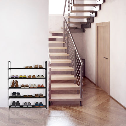 Étagère à chaussures noire