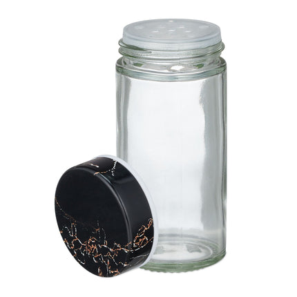 Black spice carousel in marble design