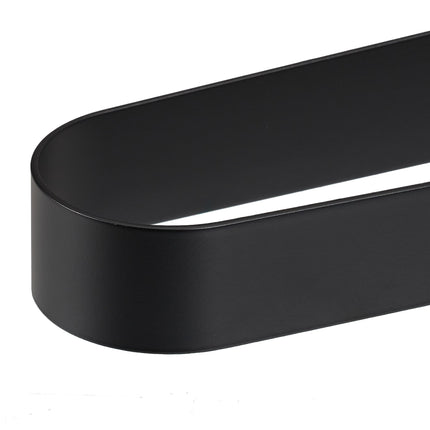 Porte-serviettes en acier inoxydable noir