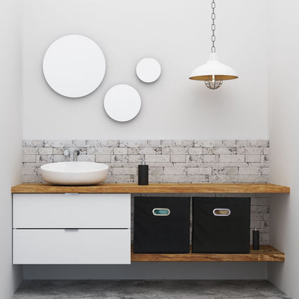 Black storage box in set of 2