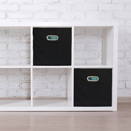 Black storage box in set of 2