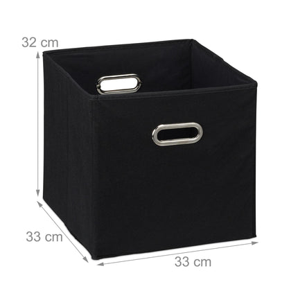 Black storage box in set of 2