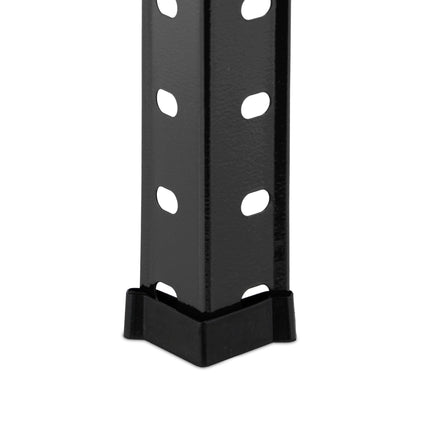 Étagères robustes noires à 4 niveaux