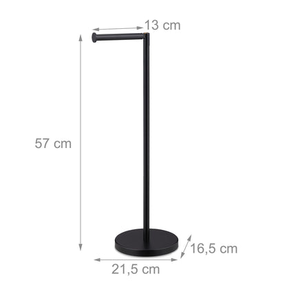 Black toilet paper holder