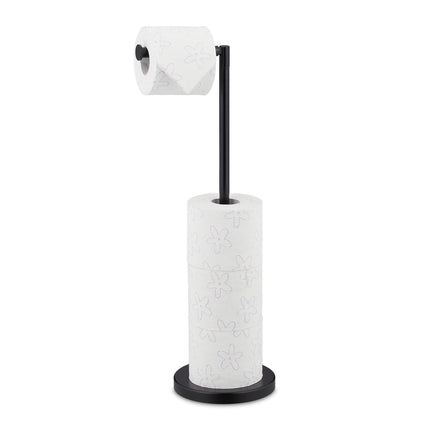 Black toilet paper holder