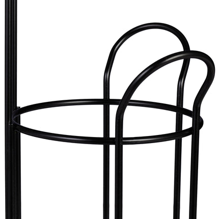 Porte-papier toilette noir sur pied