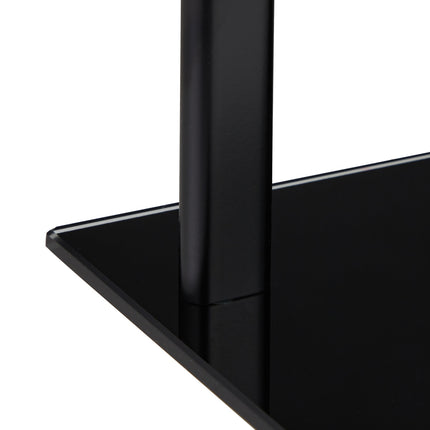 Black towel hanger with 3 bars