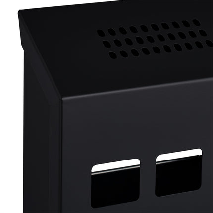 Black wall ashtray