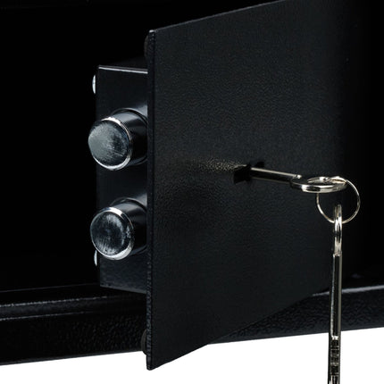 Armoire murale noire avec clé