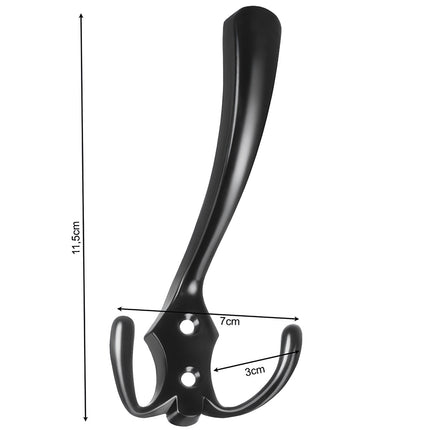 Black wall hanger - set of 5 pcs.